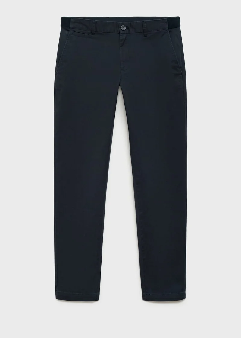 Mango Man Prato cropped tapered chino trousers