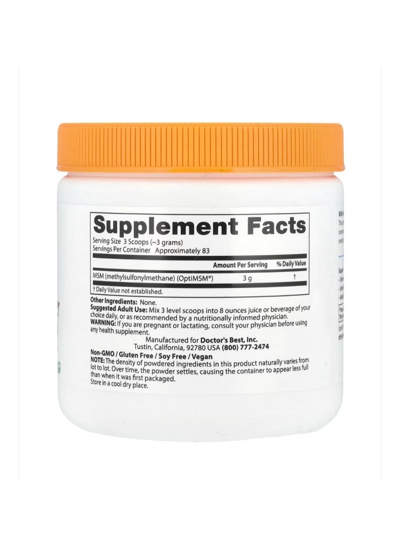 Doctor's Best MSM Powder with OptiMSM 8.8 oz (250 g) - Image 2