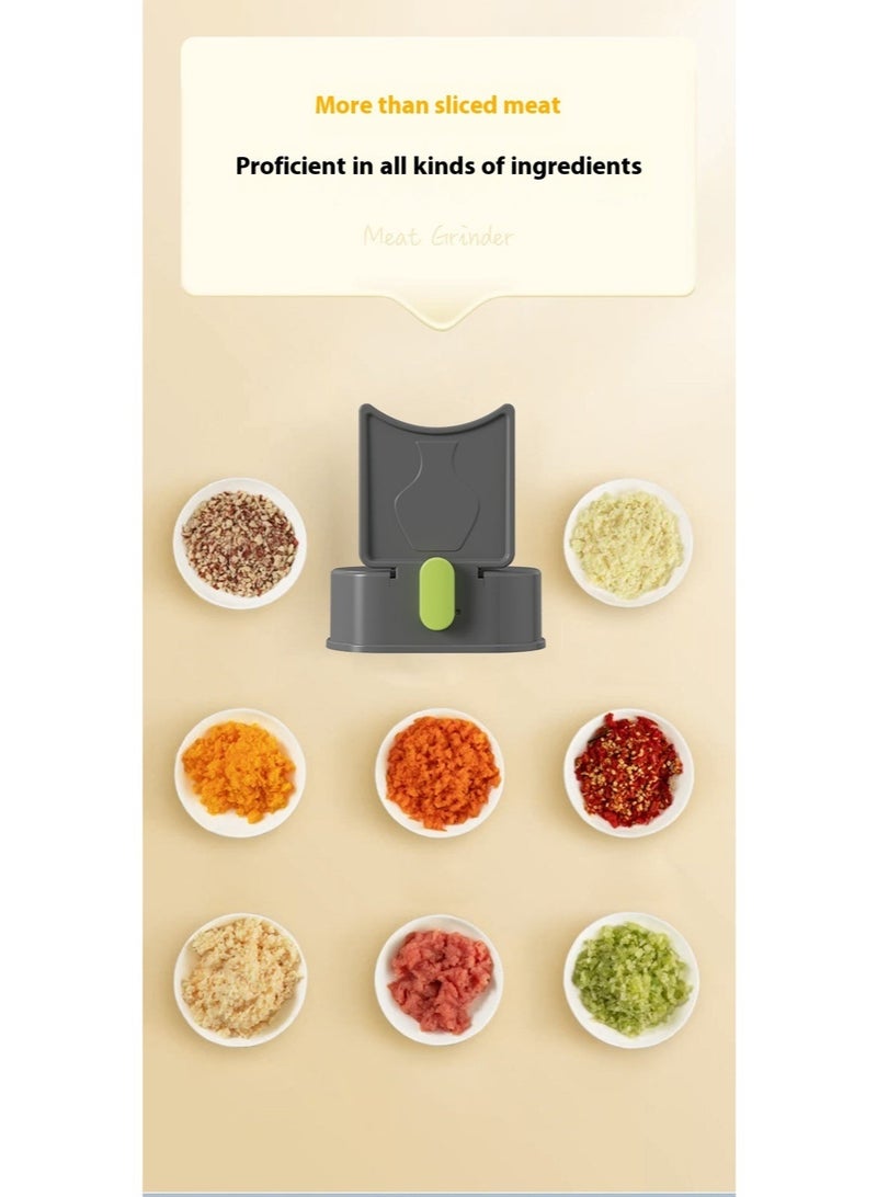 كيلا قطاعة لحوم طازجة، سمك قابل للتعديل 2 أو 4 مم مجموعة قطاعة لحوم يدوية لتقطيع اللحوم الطازجة وتقطيع الطعام للحوم البقر ولحم الضأن والطهي المنزلي والشواء والوعاء الساخن - Image 2