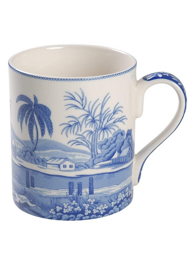 سبود كوب مجموعة الغرفة الزرقاء بتصميم رياضي هندي سعة 16 أونصة كوب كبير للقهوة والشاي والكاكاو الساخن مصنوع من البورسلين آمن للاستخدام في غسالة الأطباق والميكروويف (رياضي هندي)