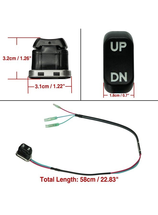 gradora Power Boat Tilt Trim Switch Replacement for Mercury Mariner Outboard Remote Control Box 87-18286A43 87-18286A26 - Image 3