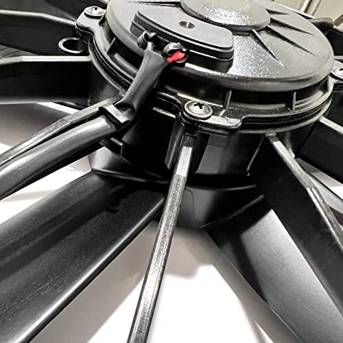 SPAL 30102025 12" 12V Pusher Fan 1687 CFM Cooling Radiator or Thermo King Tripac APU Evolution Carrier etc - w FR-PT Fan Harness. Catalog P/N VA01-AP70/LL-36S - Image 3