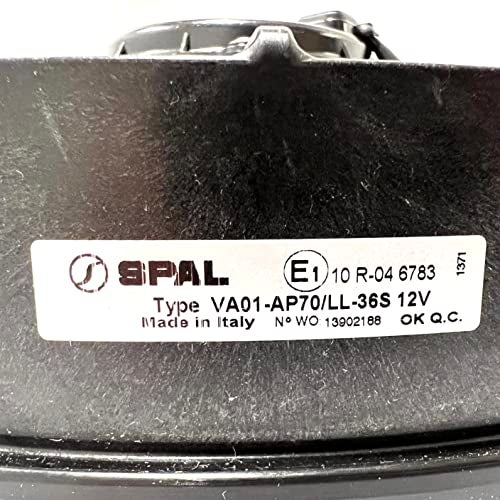 SPAL 30102025 12" 12V Pusher Fan 1687 CFM Cooling Radiator or Thermo King Tripac APU Evolution Carrier etc - w FR-PT Fan Harness. Catalog P/N VA01-AP70/LL-36S - Image 5
