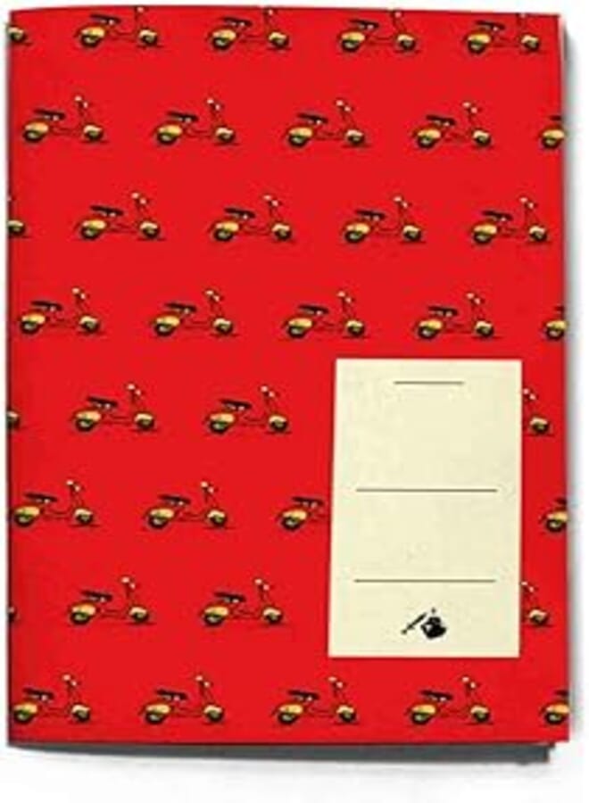 THE INKJECTION A5178S, A5 Sketchbook motorcycle red pattern design