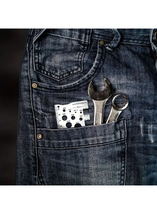 Heavy Duty Metal Screw Bolt Measuring Caliper Precision Thread Distance Gauge - Image 2