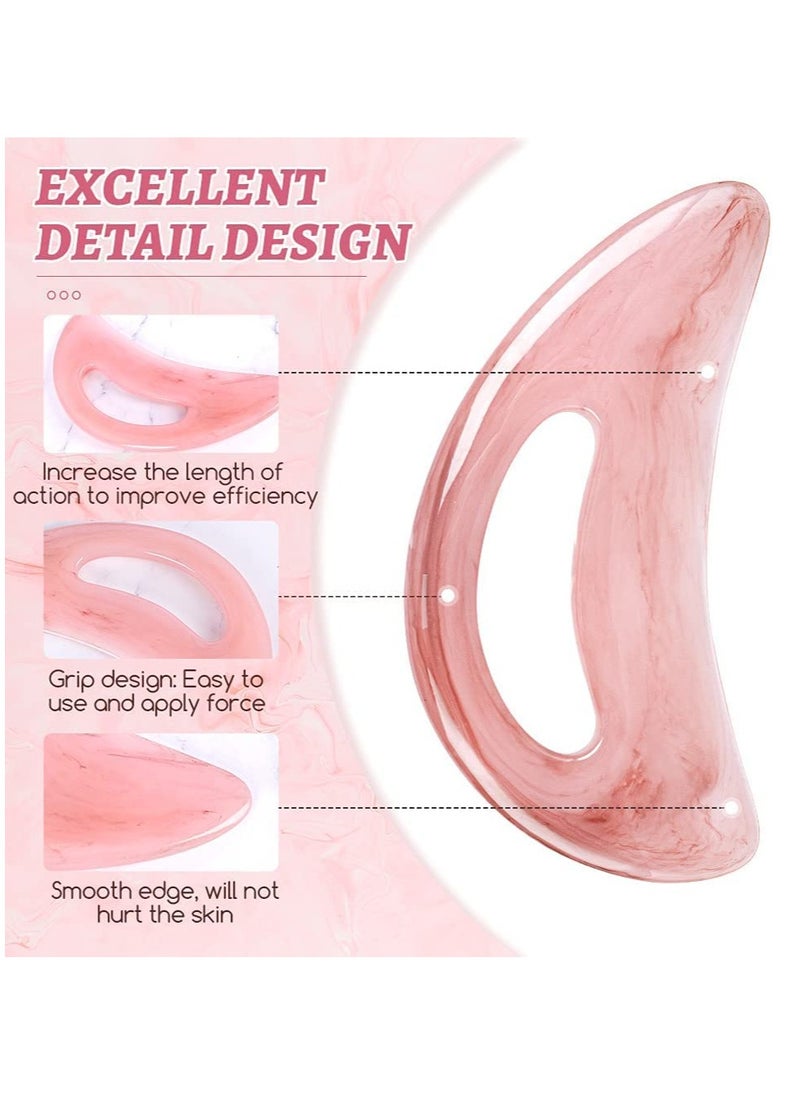 Generic Gua Sha Massage Tool for Lymphatic Drainage, Natural Stone Scraping Board for SPA, Acupuncture, Physical Therapy, and Facial Care - Effective Relief for Muscle Knots and Tension.  - Image 2