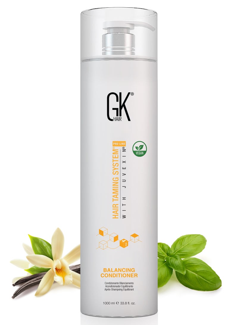 GK Hair Balancing Conditioner (33.8 Fl Oz/1000ml) For Oily Color Treated Hair Daily Use After Shampoo Conditioning Deep Cleanser Impurities Remover Restores pH Levels - Image 1