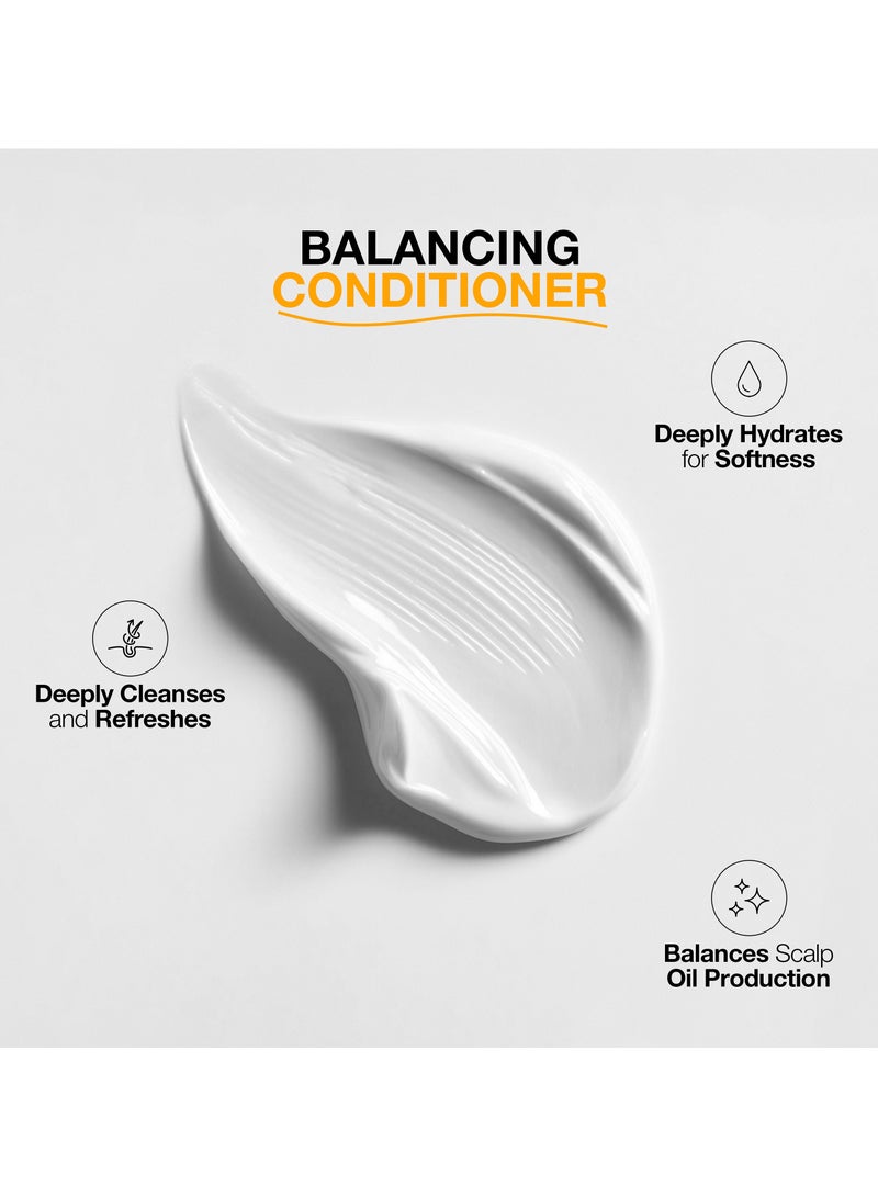 GK Hair Balancing Conditioner (33.8 Fl Oz/1000ml) For Oily Color Treated Hair Daily Use After Shampoo Conditioning Deep Cleanser Impurities Remover Restores pH Levels - Image 3