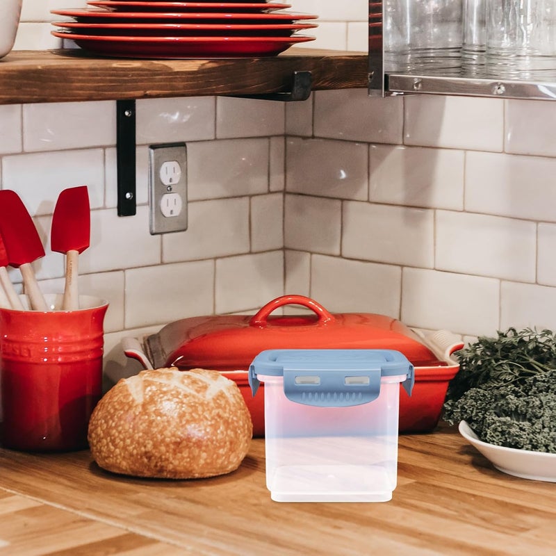 Airtight Yogurt Storage Container 600ml Food Sealed Box with Lid Small Blue Yogurt Fermenting Cup for Refrigerator and Bread Storage - Image 5