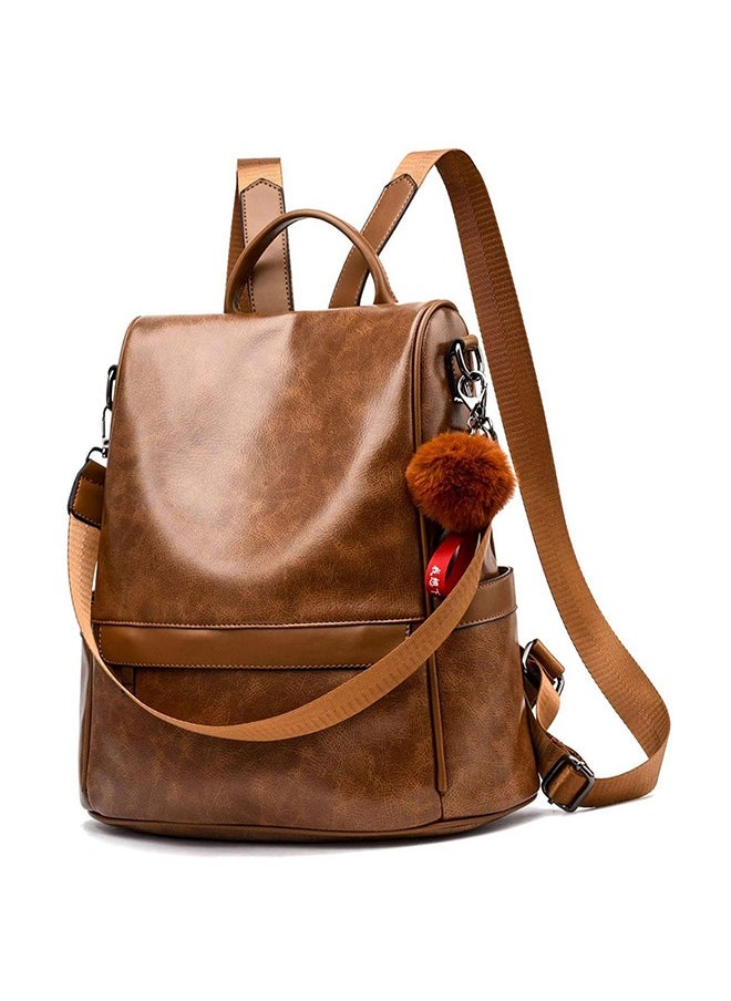 Generic - Anti-theft Casual Shoulder Backpack Soft Leather Mommy Large-Capacity Backpack Trendy Fashion Women Bag - Image 1