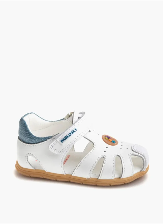 بابلوسكي Boys' Strap Sandals with Hook and Loop Closure