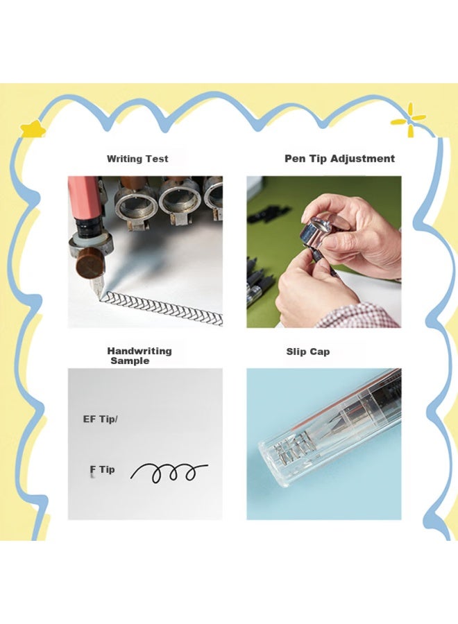 Platinum 【Back To School Essential】Platinum Pq-200 Elementary School Grade 3 Student Calligraphy Practice Pen With Replaceable Ink Cartridge 03F Fine Nib Milky White - Image 3