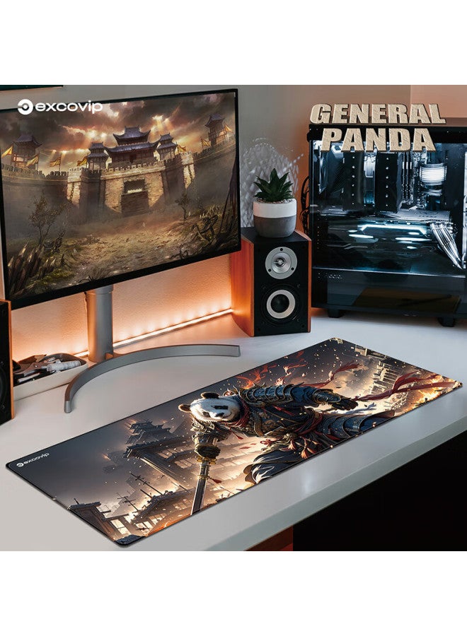 Exco Panda Legion Gaming Mouse Pad Large Desk Mat With Edge Binding, Thickened Student Home Pad, Computer Office Mat, Keyboard Pad Large Size With Edge Binding 0449 - Image 1
