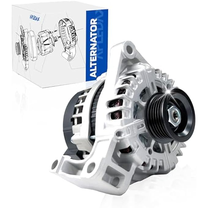 APLEDAX High Output Alternator for -Bu-ick LaCrosse, Cadillac SRX, Chevy Captiva Sport, Equinox, Impala, GMC Terrain, 12V, 150Amp, CW, 6-Groove Pulley, 13502585 - Image 1