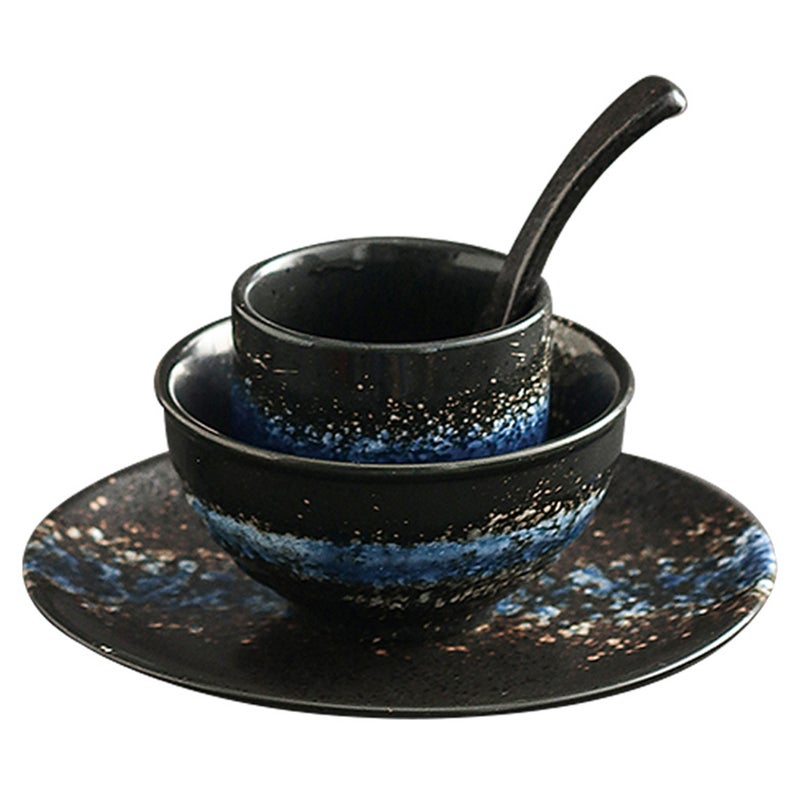 2 Sets Sushi Restaurant Ceramic Bowl Ceramic Bowl Dish Set Four-piece Bowl - Image 1
