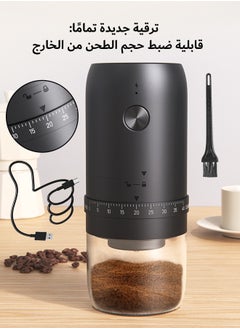 DOSCHER Portable V60 Burr Coffee Grinder with 40 Adjustable Settings & 35g Capacity, 1800mAh Rechargeable Coffee Bean Grinder with Conical Ceramic Burr, for Travel, Camping, Office, Espresso, etc  - Image 1