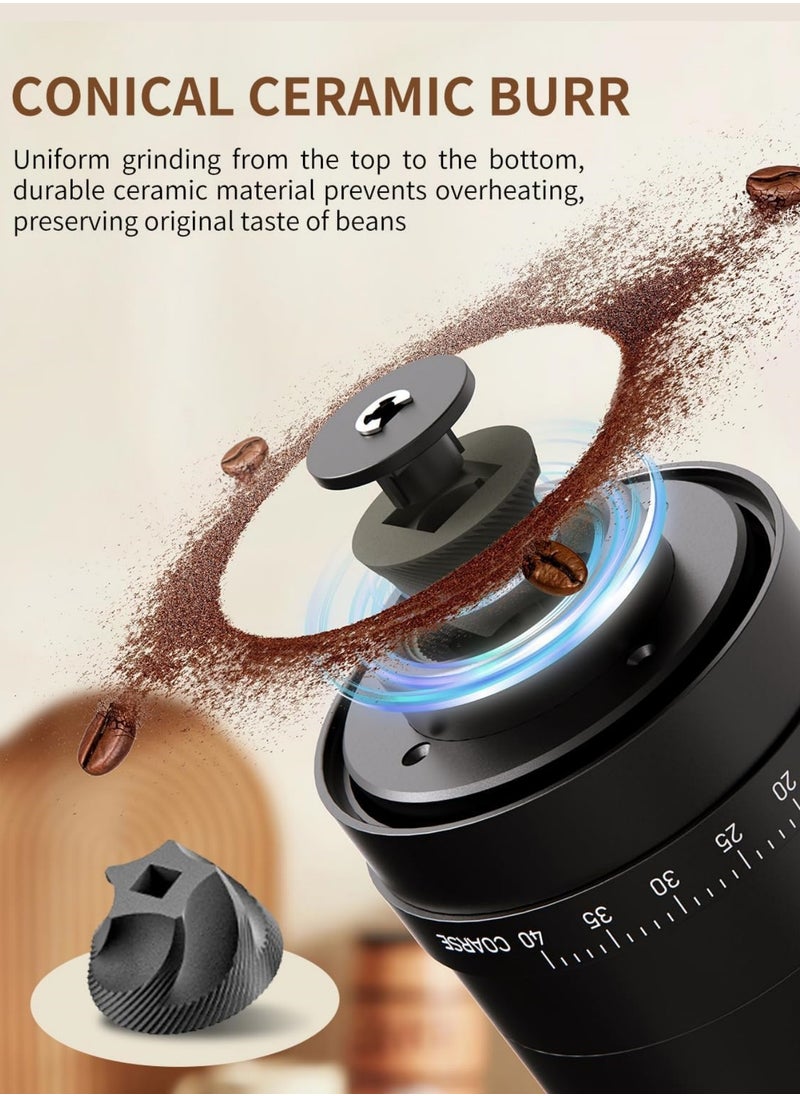 مطحنة القهوة v60 المحمولة مع 40 إعدادًا قابلًا للتعديل وسعة 35 جرام - pzsku/Z1A7CAEC5BF950C5274D2Z/45/_/1729754416/1326eba9-3bbe-4822-bf41-93c229a2030e