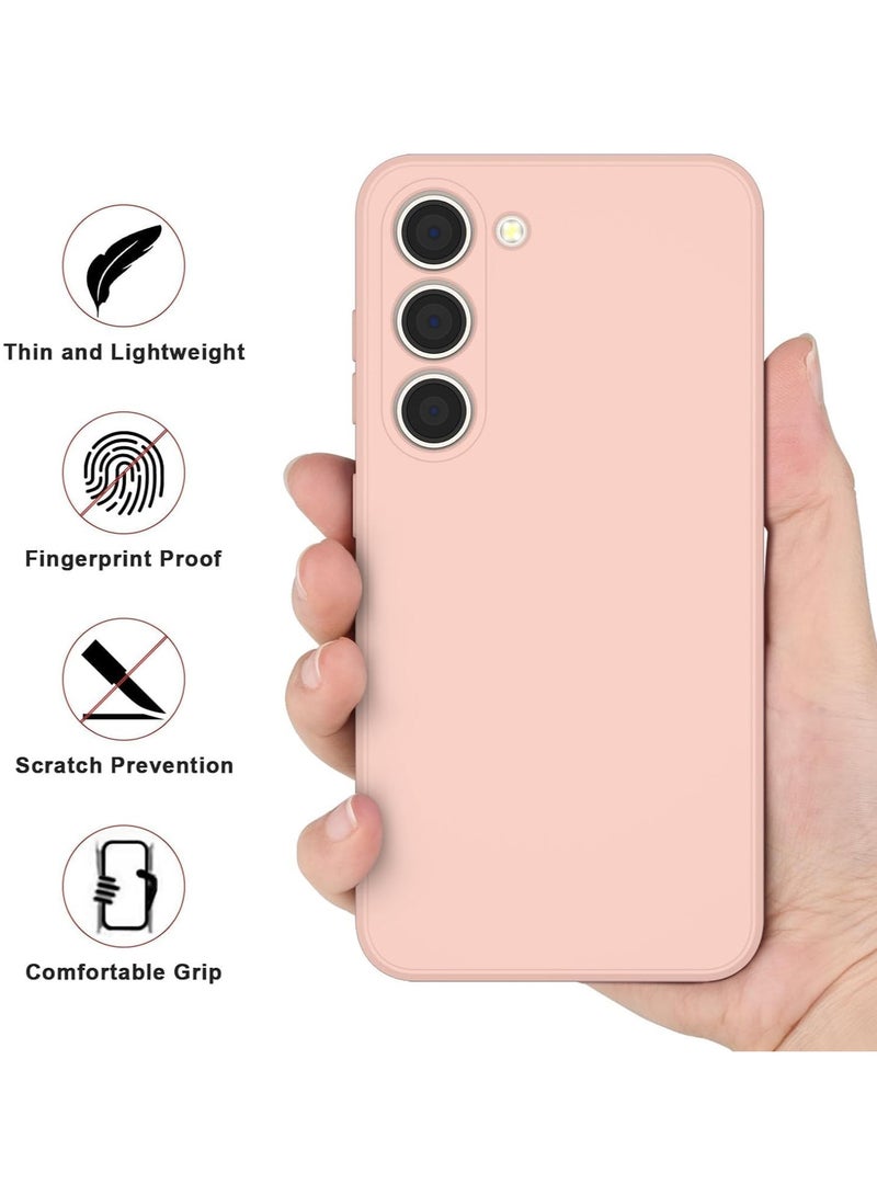 MIGOFAST Samsung Galaxy S24 Plus Soft Silicone Gelly Rubber Cover Shockproof Matte Finish Back Cover Inner Fabric Lining with Camera Protection Case Pink - Image 4