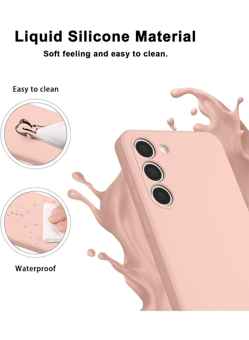 MIGOFAST Samsung Galaxy S24 Plus Soft Silicone Gelly Rubber Cover Shockproof Matte Finish Back Cover Inner Fabric Lining with Camera Protection Case Pink - Image 2