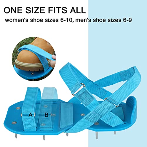 DenForste Lawn Aerator Shoes for Grass - Pre-Assembled Grass Aerator Shoes for Lawn - Soil Yard Aerator Tool for Aerating Patio Garden - Image 5