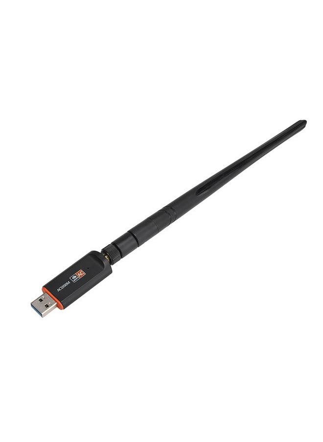 Thoraya - Dual Band 802.11AC 1200M Network Card USB3.0 WiFi Adapter High Gain 5dbi External Antenna - Image 1