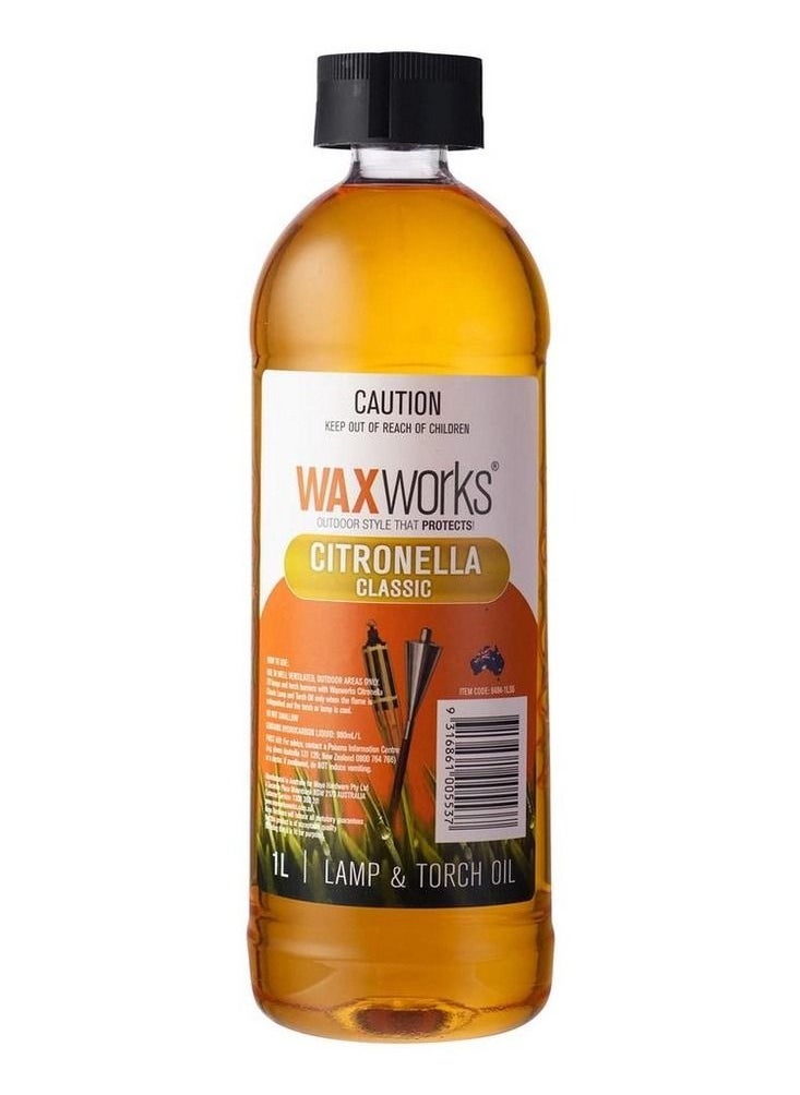 Waxworks Classic Citronella Lamp and Torch Oil 1 L 