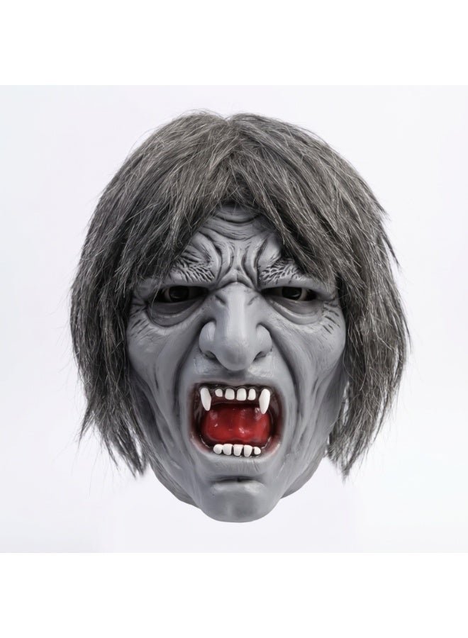 Brain Giggles BrainGiggles Scary Wolf Halloween Mask, Durable, Adjustable Full Face Halloween Costume Mask for Men & Women, Masquerade & Halloween Cosplay Party Face Cover for Adults, (Scary Wolf Mask) - Image 1