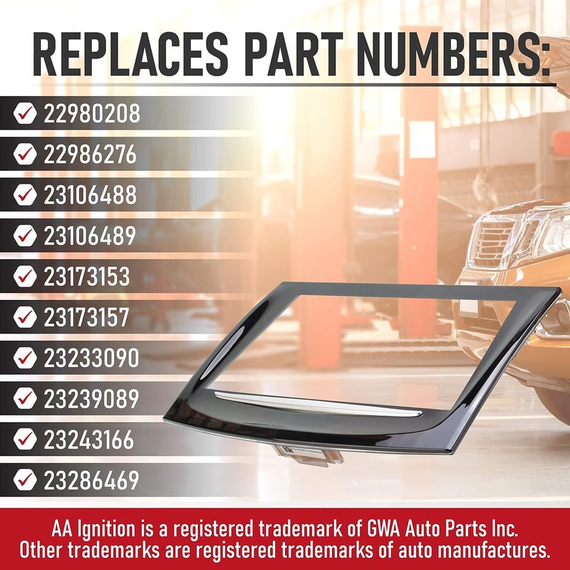 AA Ignition Replacement CUE Touch Screen Display for Cadillac Vehicles - ATS, CTS, ELR, Escalade, ESV, SRX, XTS - Gel-Free Infotainment Screen - Image 3