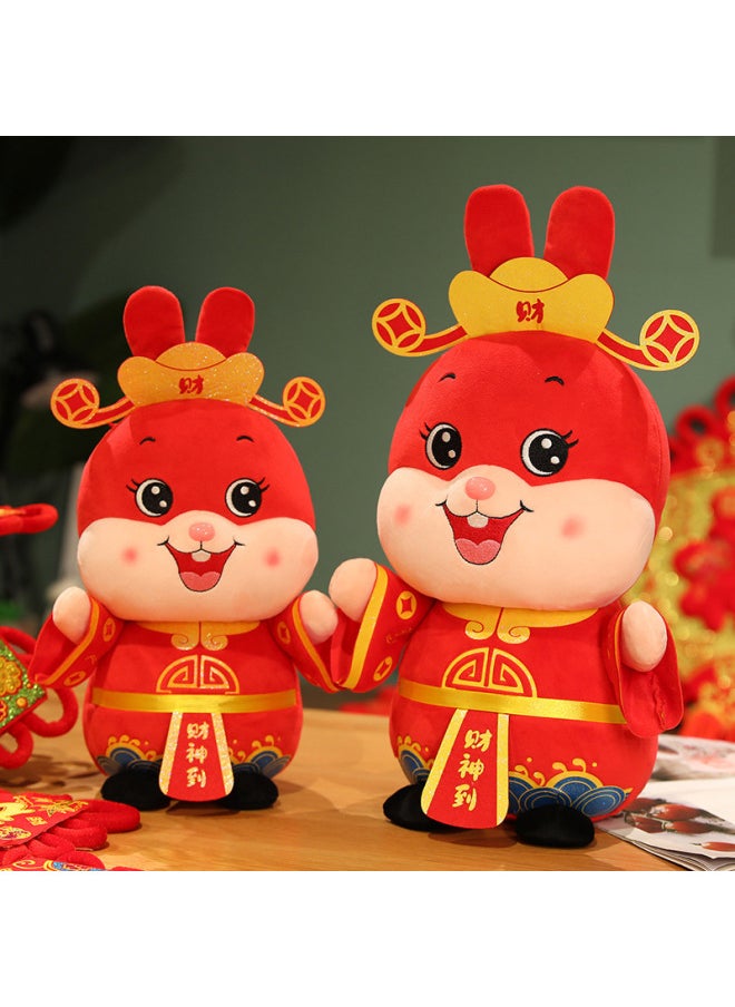 Adorable 2025 Rabbit Year Plush Toy Collectible Doll Year Gift Soft Crystal Ultra-Cute Small Rabbit Mascot Toy For All Ages-Specifications:Omega-Color:30cm  - Image 1