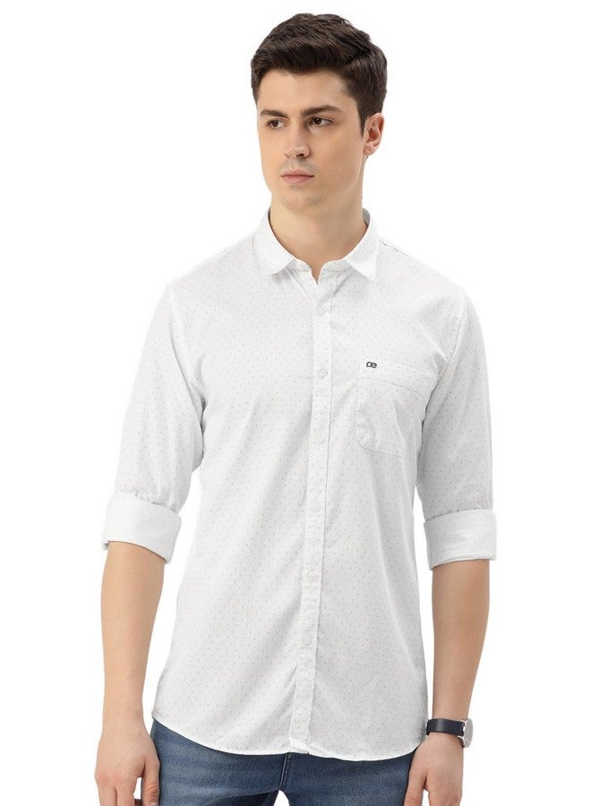 بيتر إينجلند قميص بيتر إنجلاند رجالي بقصّة Slim Fit (PCSFSSLP700485_White 40) - Image 1
