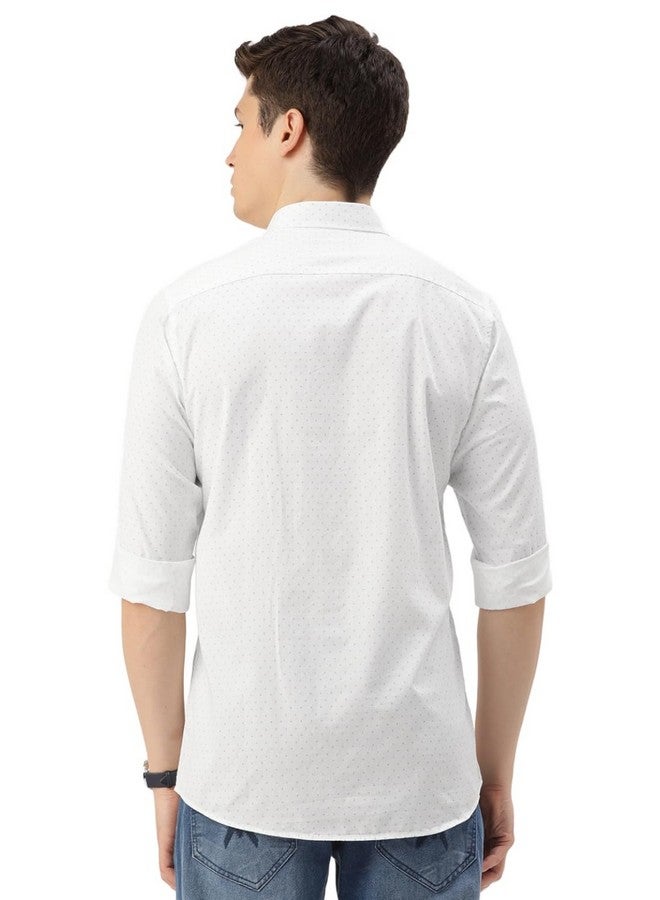بيتر إينجلند قميص بيتر إنجلاند رجالي بقصّة Slim Fit (PCSFSSLP700485_White 40) - Image 3