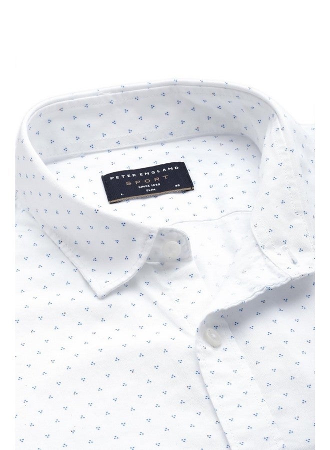 بيتر إينجلند قميص بيتر إنجلاند رجالي بقصّة Slim Fit (PCSFSSLP700485_White 40) - Image 4