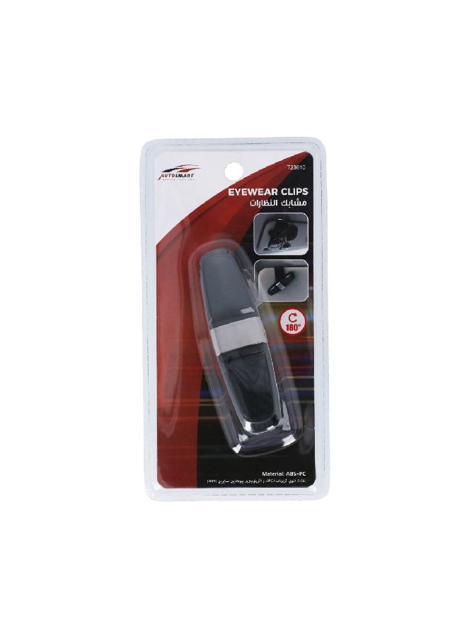 Double End Eyewear Clip Black 18.8 x 5 x 9.6 cm T23610