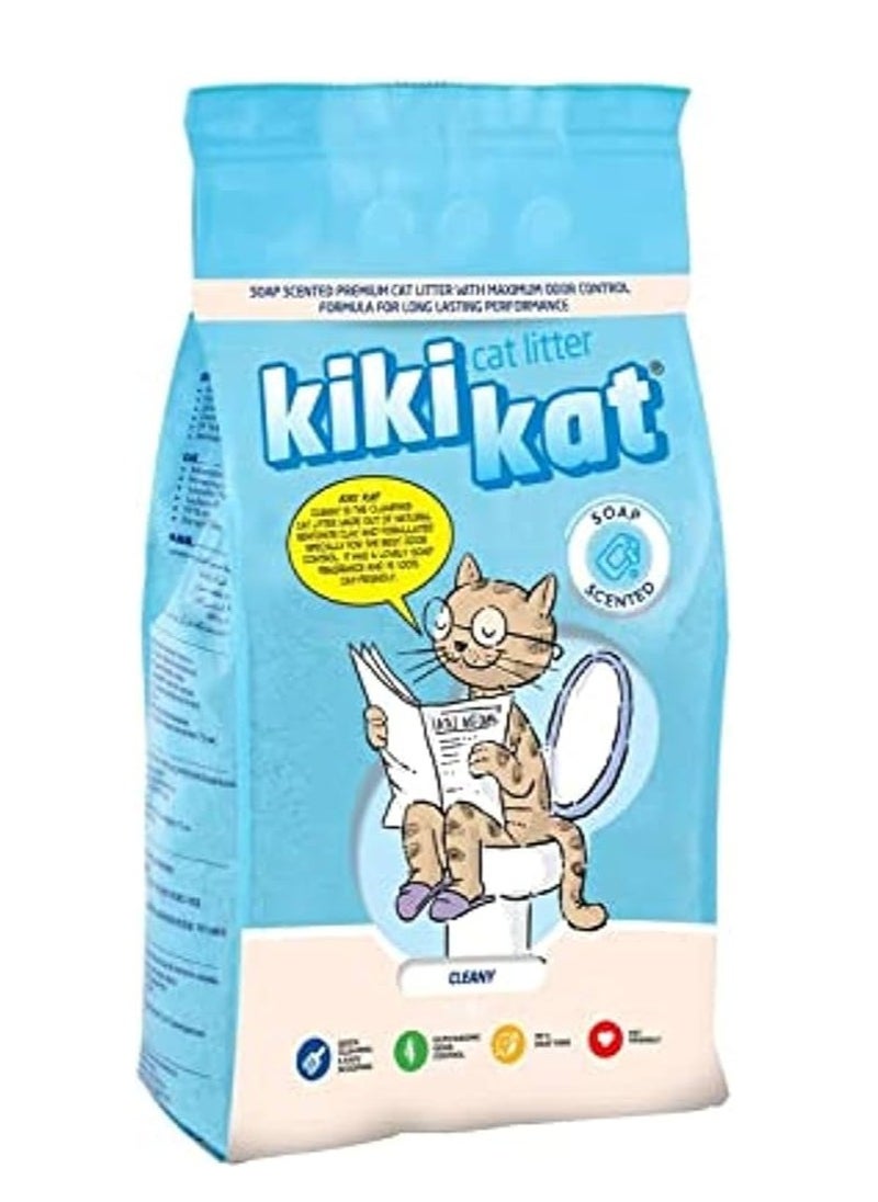 Cat Litter KikiKat Cat Litter Cleany 10L  - Image 1
