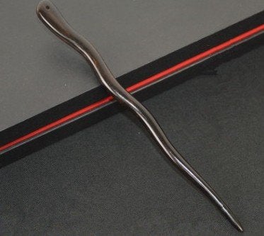 Myhsmooth Zz-bg-charming 2 Count Hair Sticks Natural Ebony (Black Sandalwood) Handmade Carved Hair Clip Shawl Hair Pins Pack of 2 Pcs :Charming - Image 5