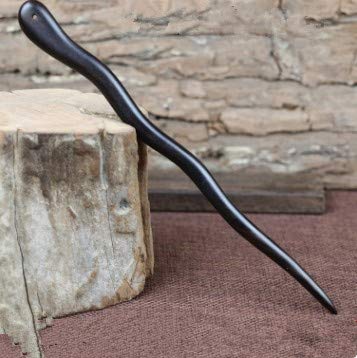 Myhsmooth Zz-bg-charming 2 Count Hair Sticks Natural Ebony (Black Sandalwood) Handmade Carved Hair Clip Shawl Hair Pins Pack of 2 Pcs :Charming - Image 4