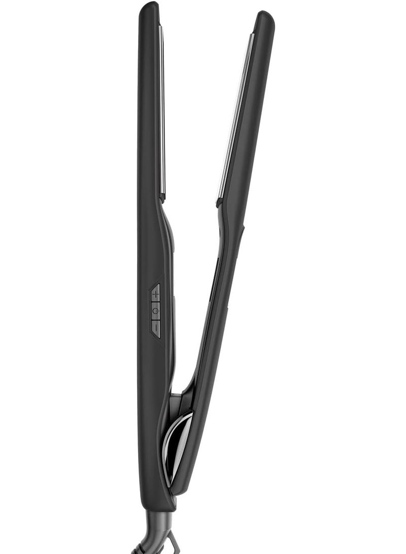 راش براش أداة فرد الشعر X2 ماكس بالواح تيتانيوم 250 درجة مئوية 18 مستوى حرارة الواح سريعة التسخين - أسود - Image 4