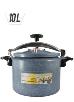 Homemaker 26 cm / 10 ltNone Ceramic Coating Aluminium Pressure Cooker with Induction Base - 26cm - 10 Liter Capacity - Grey Grey  - Image 1