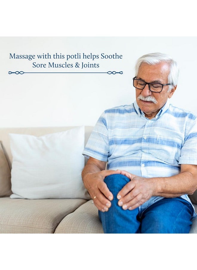 Blue Nectar - Ayurvedic Pain Relief Combo: Pain Relief Oil - 100Ml & Compress Potli - 175G | For Body, Back, Knee, Joint And Legs Massage - Image 1
