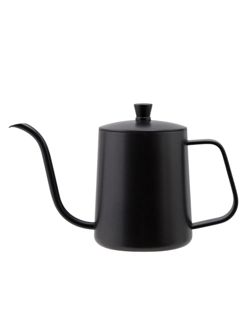 Doppio Stainless Steel Gooseneck Pour-Over Kettle – Matte Black, Precision Spout, Ergonomic Handle, Compatible with Gas, Electric & Induction Stovetops - Image 1