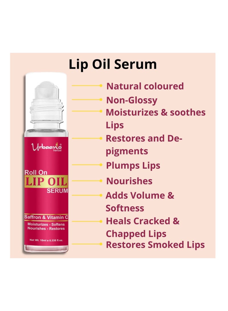 Urbaano Herbal Lip Serum Oil for Dark Dry Pigmented and Chapped Lips - Image 2