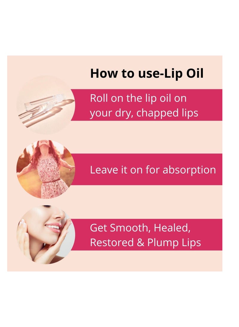 Urbaano Herbal Lip Serum Oil for Dark Dry Pigmented and Chapped Lips - Image 4