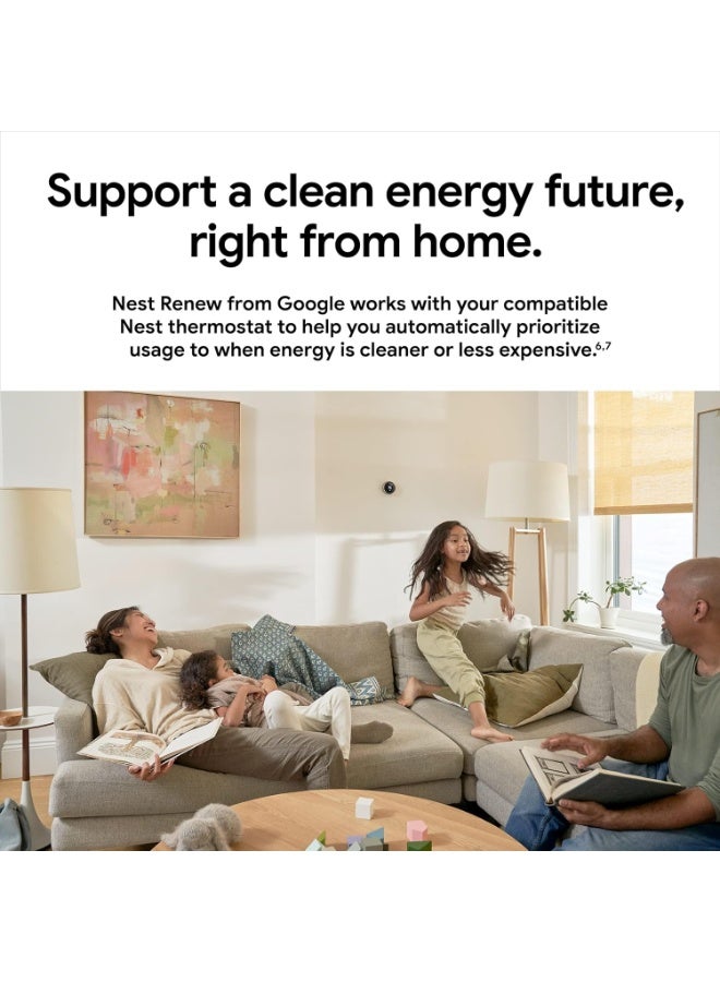 Google Nest Smart Learning Wi-Fi Programmable Thermostat, 3rd Gen, Mirror Black (T3018US) - Image 5