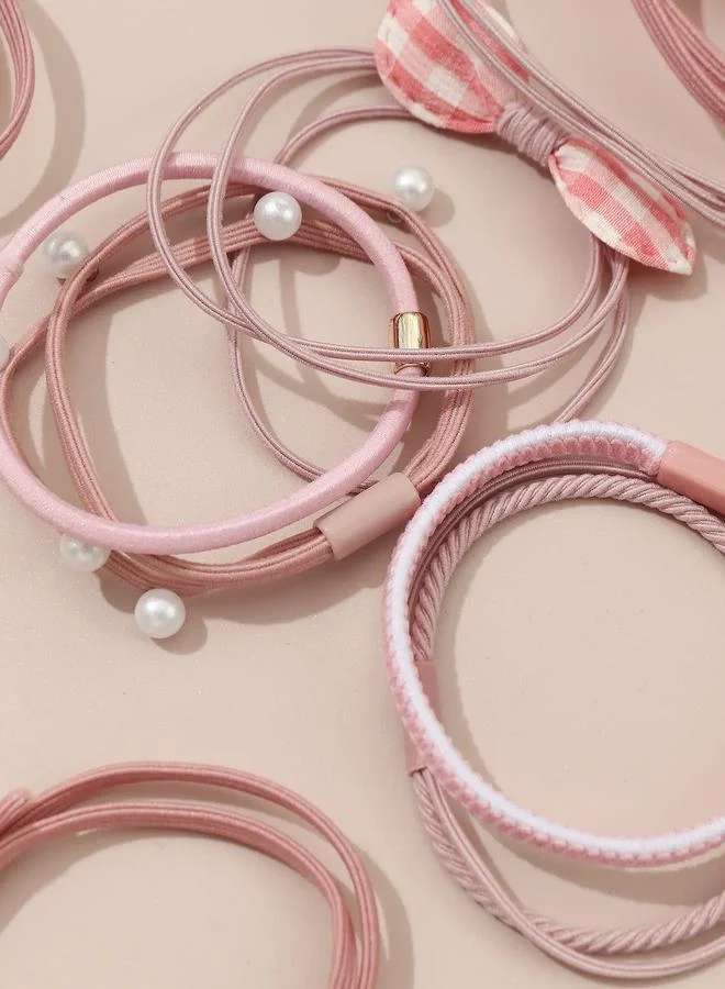Take Two  Set of 10 - Bow Detail Hair Ties for Women | Best Price UAE