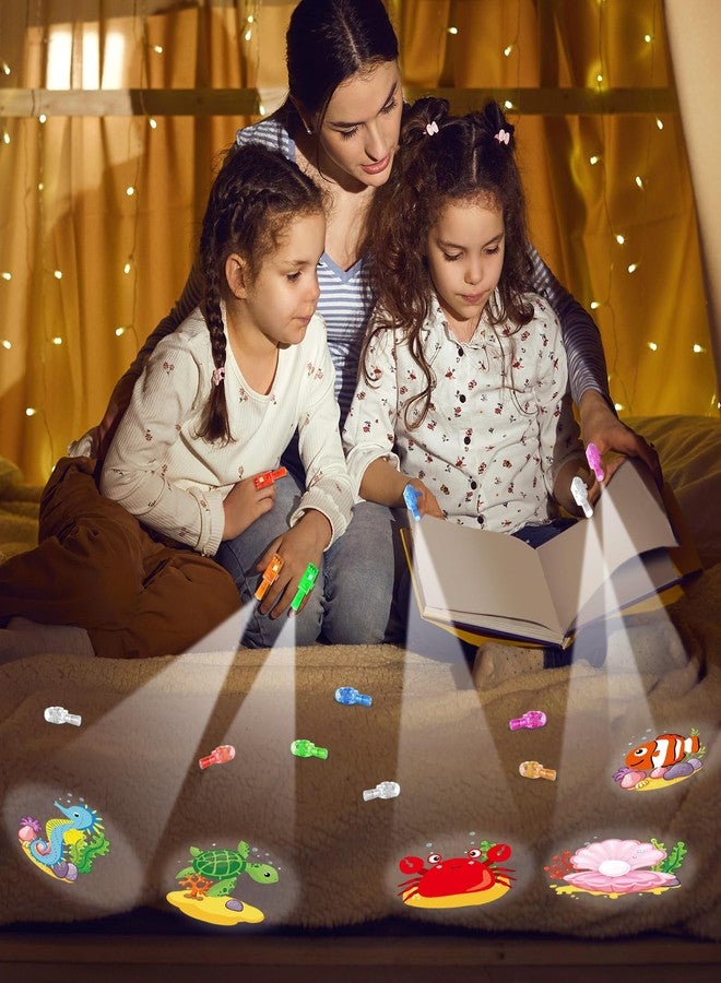 CHUNNIN ٣٦ قطعة من هدايا حفلات تحت الماء، أضواء أصابع مضيئة بتقنية LED لحفلات أعياد الميلاد البحرية، تتوهج في الظلام، مصابيح يدوية على شكل حيوانات بحرية، كمية كبيرة لأكياس الهدايا وحشوها، لوازم حفلات الشاطئ على شكل أسماك استوائية - Image 5