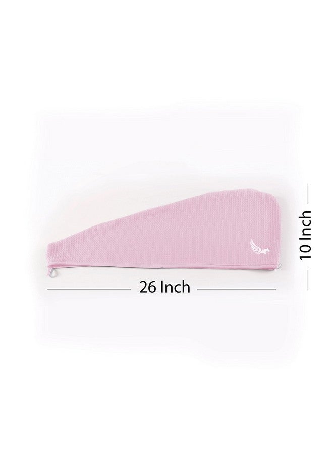 SELARUS SELARUS 100% Turkish Cotton Hair Towel Wrap for Women,Non Microfiber,400-GSM(Grams per Square Metre),AntiFrizz,Hair Plop Waffle Towels for Curly,Long&Thick Hairs,Turban Head Wrap,1Pack10x26inc - Image 3