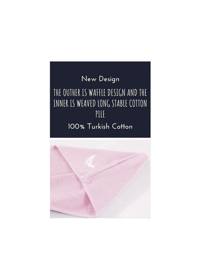 SELARUS SELARUS 100% Turkish Cotton Hair Towel Wrap for Women,Non Microfiber,400-GSM(Grams per Square Metre),AntiFrizz,Hair Plop Waffle Towels for Curly,Long&Thick Hairs,Turban Head Wrap,1Pack10x26inc - Image 5
