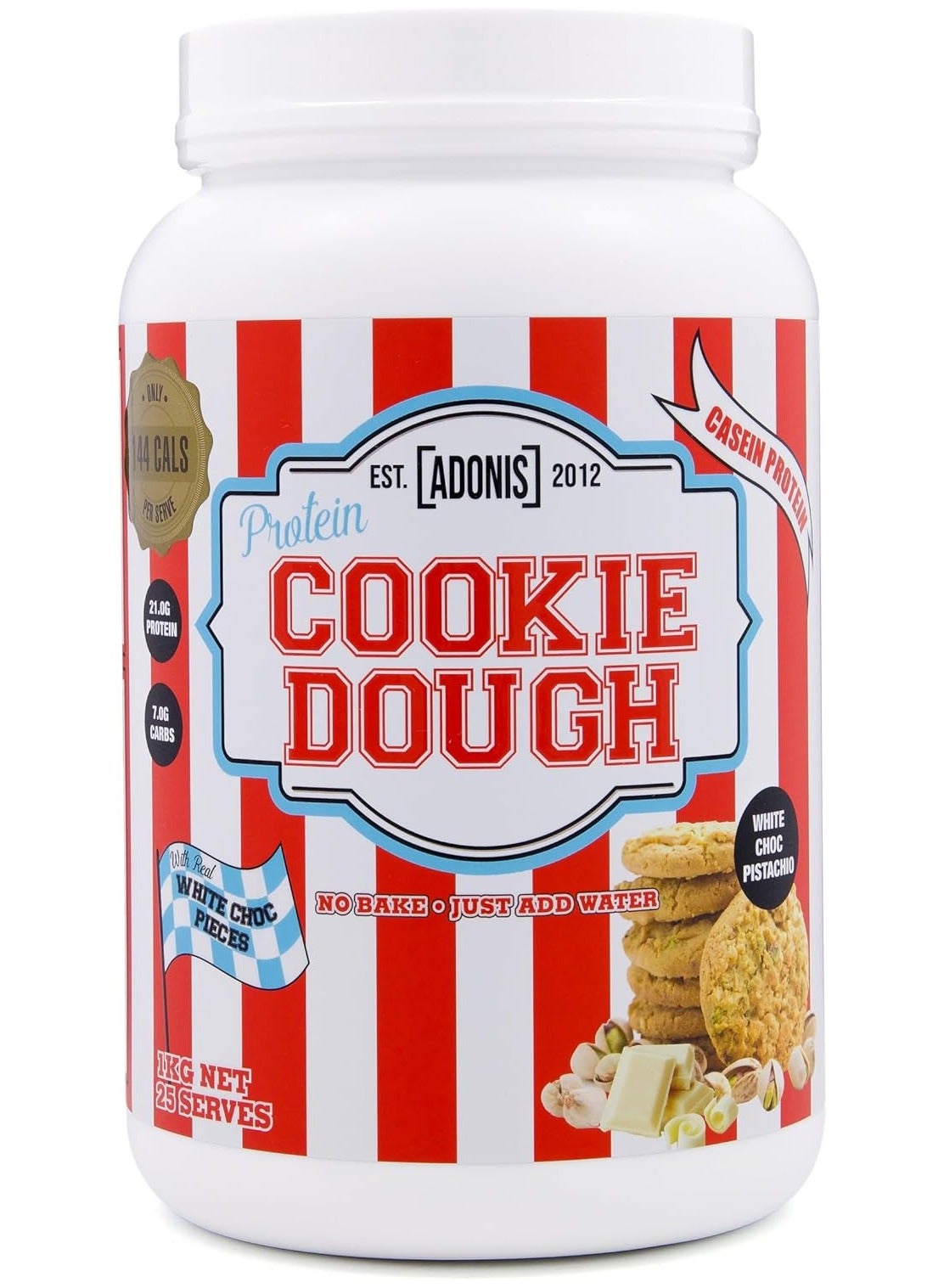 Protein Cookie Dough White Chocolate Pistachio Flavor 1 Kg