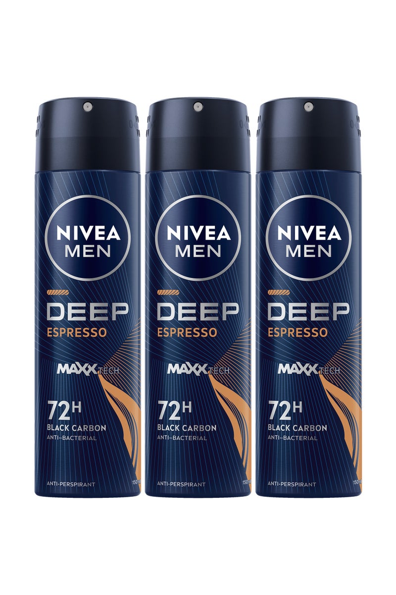 Nivea بخاخ ديف إسبريسو المنعش - عبوة من 3 - Image 1