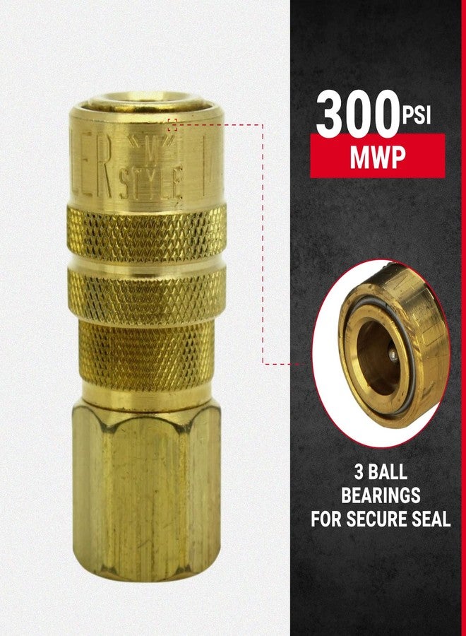 Milton S-718 3/8" FNPT M Style Coupler - Image 2